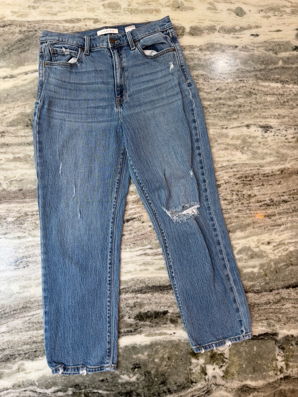 Eunina Light Blue High Rise Straight-Leg Women’s Jeans